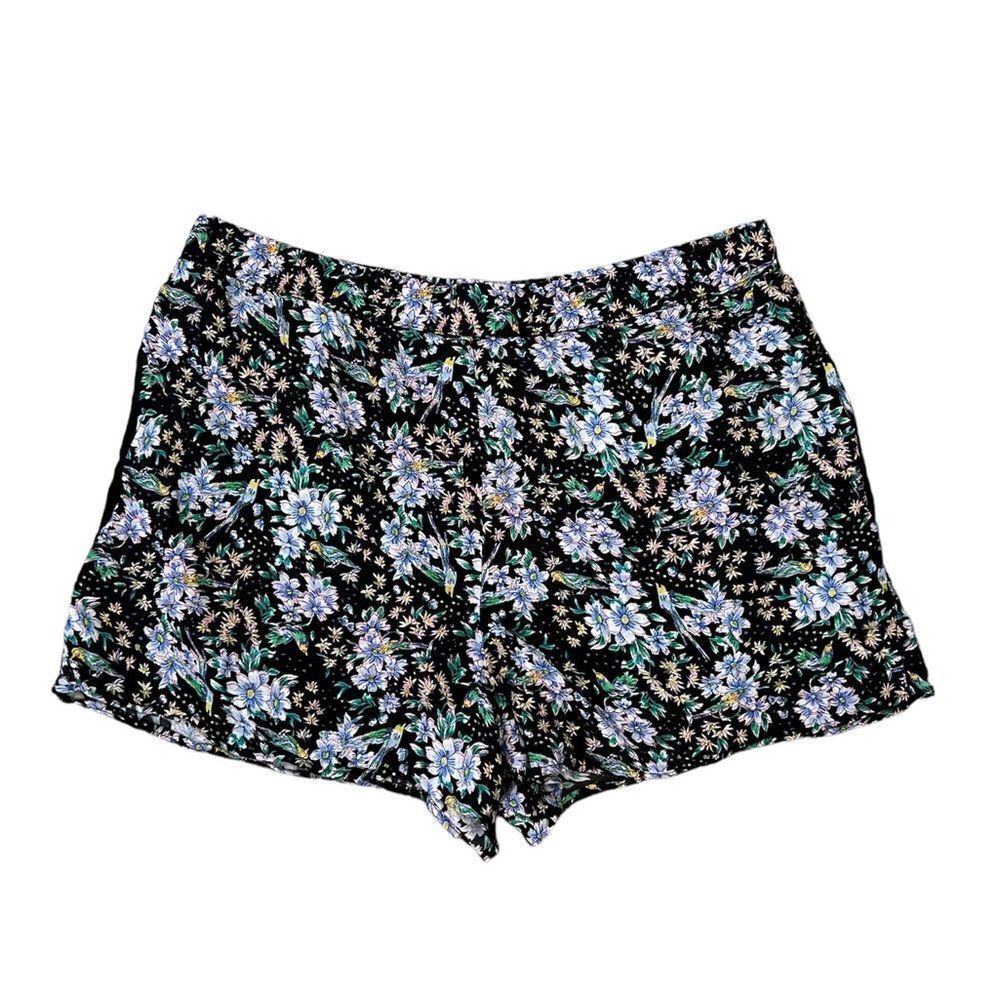 Anthropologie Ett:twa shorts Floral and Bird Print size Large